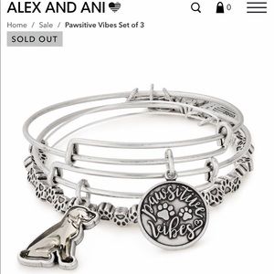 COPY - Alex & Ani Pawsitive vibes set of 3